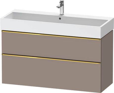 Vanity unit wall-mounted, DE4375034430000 Basalte Matt, Decor, Handle Gold