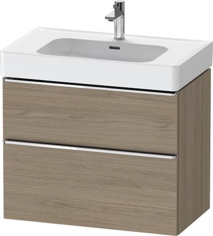 Vanity unit wall-mounted, DE4377010350000 Oak terra Matt, Decor, Handle Chrome