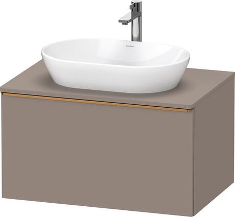 Console vanity unit wall-mounted, DE4947004430000 Basalte Matt, Decor, Handle Bronze