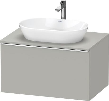 Console vanity unit wall-mounted, DE4947010070000 Concrete grey Matt, Decor, Handle Chrome