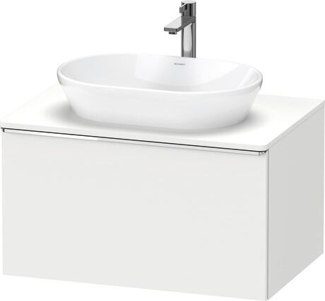 Console vanity unit wall-mounted, DE4947010180000 White Matt, Decor, Handle Chrome