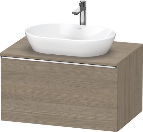 Console vanity unit wall-mounted, DE4947010350000 Oak terra Matt, Decor, Handle Chrome