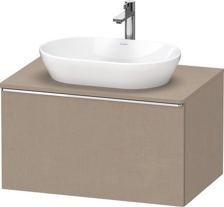 Console vanity unit wall-mounted, DE4947010750000 Linen Matt, Decor, Handle Chrome