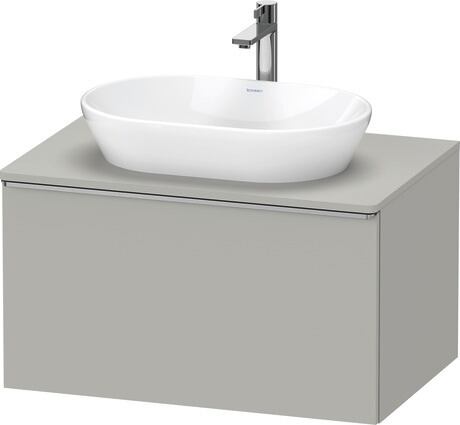 Console vanity unit wall-mounted, DE4947070070000 Concrete grey Matt, Decor, Handle Stainless steel