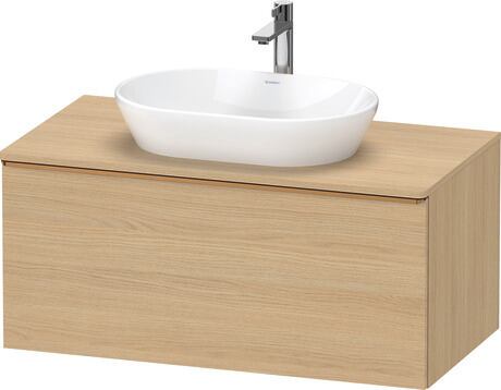 Console vanity unit wall-mounted, DE4948004300000 Natural oak Matt, Decor, Handle Bronze