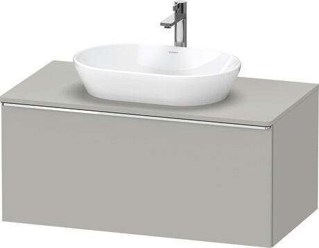 Console vanity unit wall-mounted, DE4948010070000 Concrete grey Matt, Decor, Handle Chrome