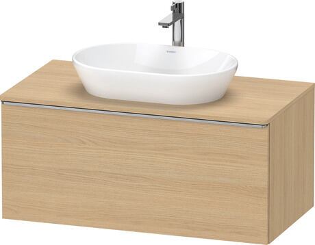 Console vanity unit wall-mounted, DE4948070300000 Natural oak Matt, Decor, Handle Stainless steel