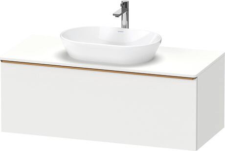 Console vanity unit wall-mounted, DE4949004180000 White Matt, Decor, Handle Bronze