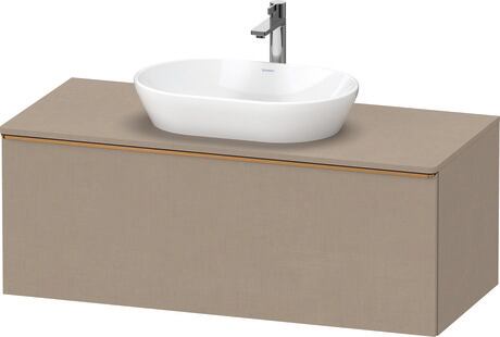 Console vanity unit wall-mounted, DE4949004750000 Linen Matt, Decor, Handle Bronze