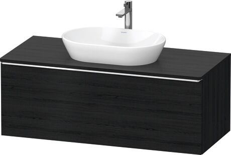 Console vanity unit wall-mounted, DE4949010160000 Black oak Matt, Decor, Handle Chrome