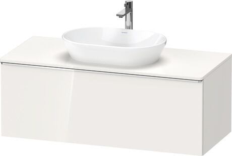 Console vanity unit wall-mounted, DE4949010220000 White High Gloss, Decor, Handle Chrome