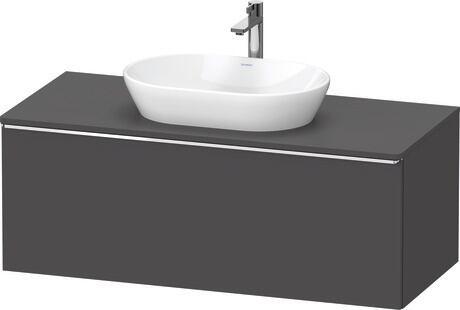 Console vanity unit wall-mounted, DE4949010490000 Graphite Matt, Decor, Handle Chrome