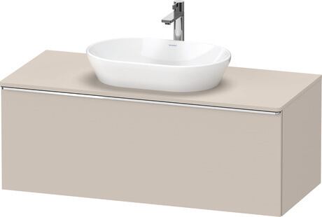 Console vanity unit wall-mounted, DE4949010910000 taupe Matt, Decor, Handle Chrome