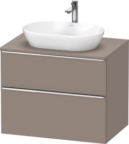 Console vanity unit wall-mounted, DE4967010430000 Basalte Matt, Decor, Handle Chrome