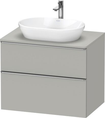 Console vanity unit wall-mounted, DE4967070070000 Concrete grey Matt, Decor, Handle Stainless steel