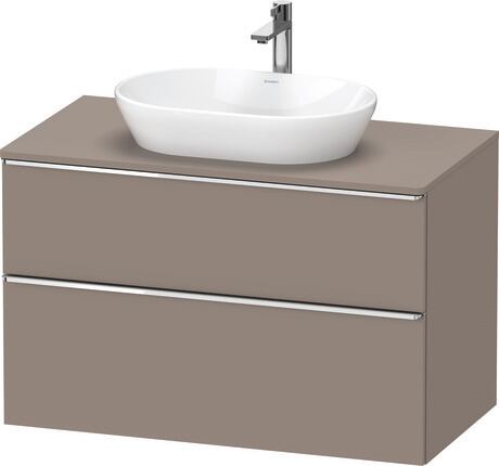 Console vanity unit wall-mounted, DE4968010430000 Basalte Matt, Decor, Handle Chrome