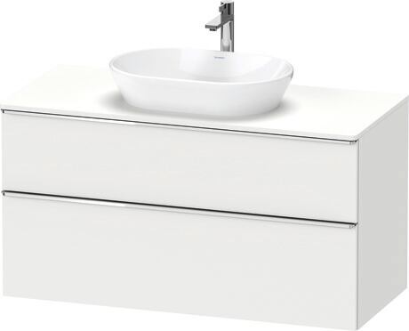 Console vanity unit wall-mounted, DE4969010180000 White Matt, Decor, Handle Chrome