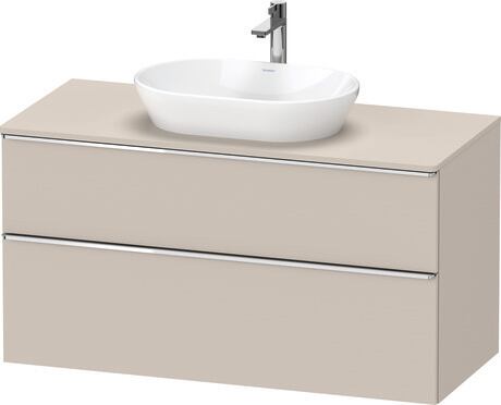 Console vanity unit wall-mounted, DE4969010910000 taupe Matt, Decor, Handle Chrome