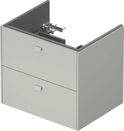 Vanity unit wall-mounted, BR410100707 Concrete grey Matt, Decor, Handle Concrete grey