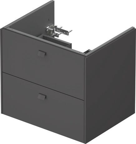 Vanity unit wall-mounted, BR410104949 Graphite Matt, Decor, Handle Graphite