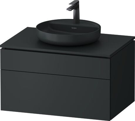 Console vanity unit wall-mounted, VT48800HEHE0000 Dark grey Matt, Lacquer