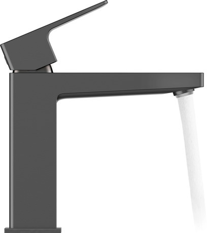 Single lever basin mixer M, MH1020002046 Black Matt, Height: 170 mm, Spout reach: 129 mm, Dimension of connection hose: 3/8