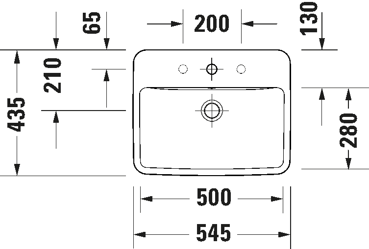 Built-in basin, 035555