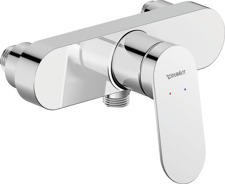 Einhebel-Brausemischer Aufputz, WA4230000S10 Chrom, Anschlussart: Anschluss gerade, Durchflussmenge (3 bar): 24 l/min, Geräuschklasse: II