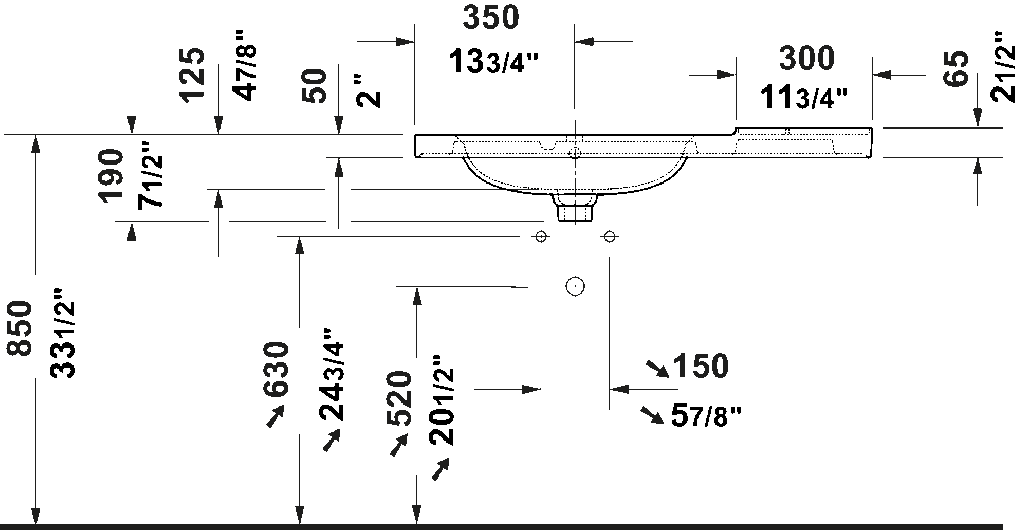 Wall Mounted Sink, 239110
