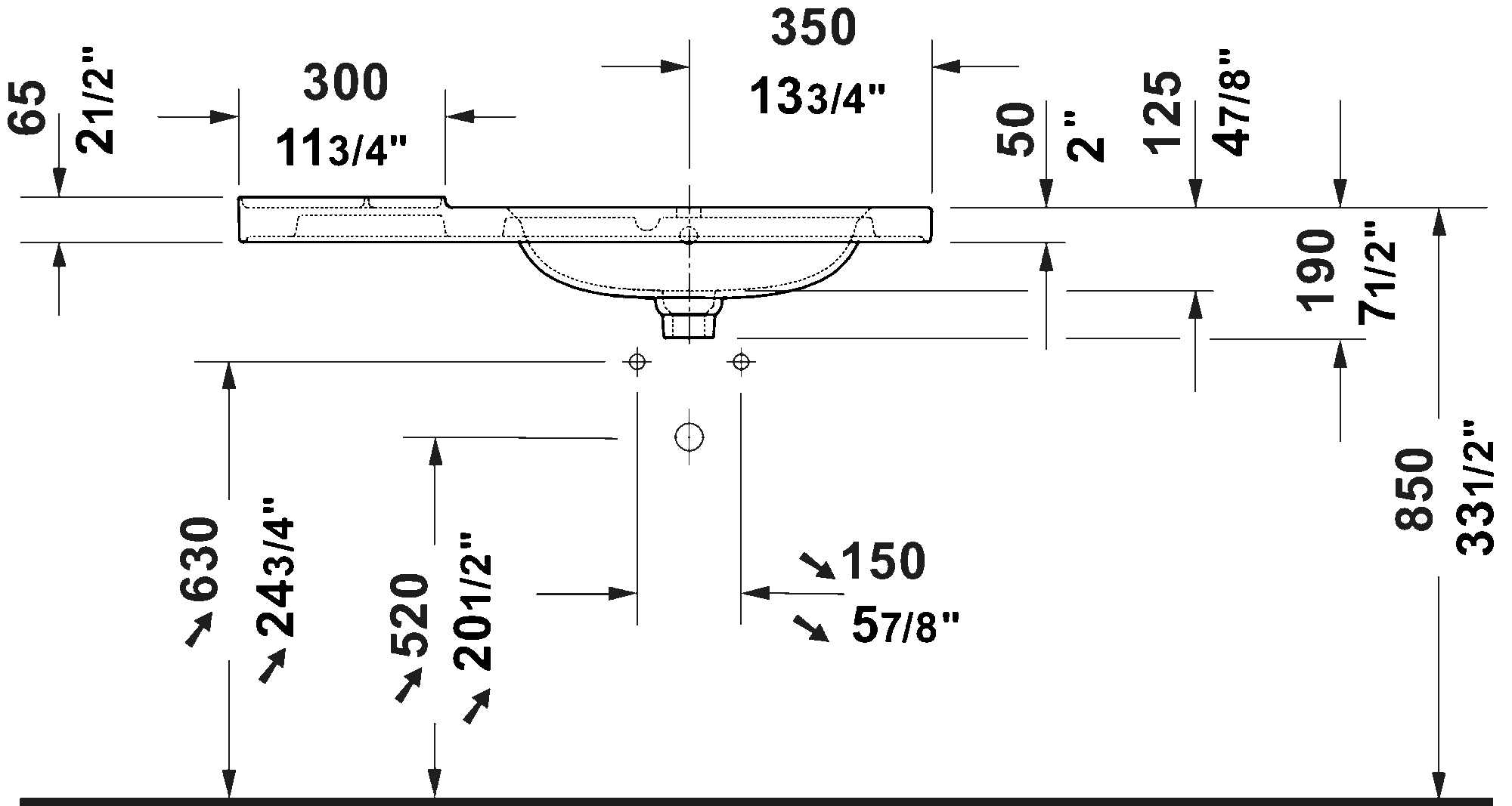 Wall Mounted Sink, 239010
