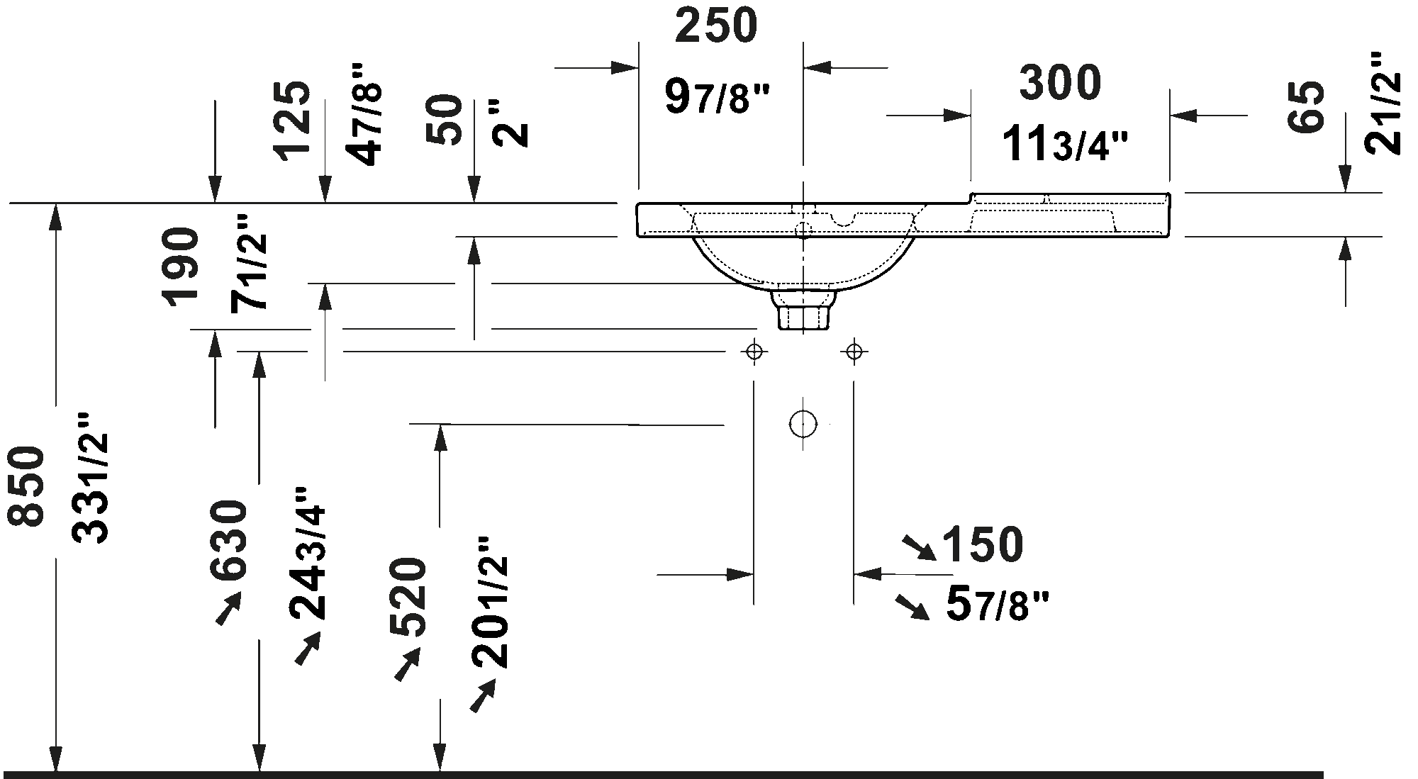 Wall Mounted Sink, 238980
