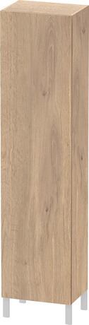 Tall cabinet Individual, LC1191L5555 Hinge position: Left, Marbled Oak Matt, Decor