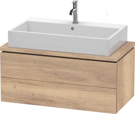 Console vanity unit wall-mounted, LC580805555 Marbled Oak Matt, Decor