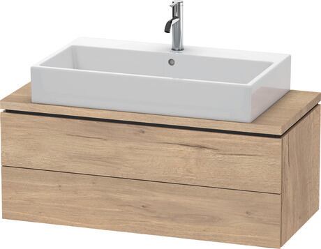 Console vanity unit wall-mounted, LC580905555 Marbled Oak Matt, Decor