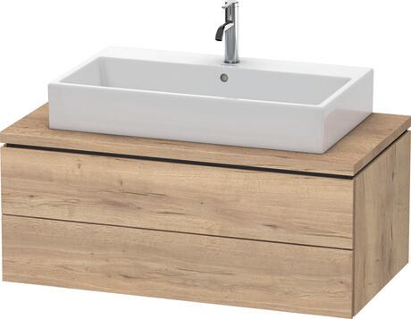 Console vanity unit wall-mounted, LC581905555 Marbled Oak Matt, Decor