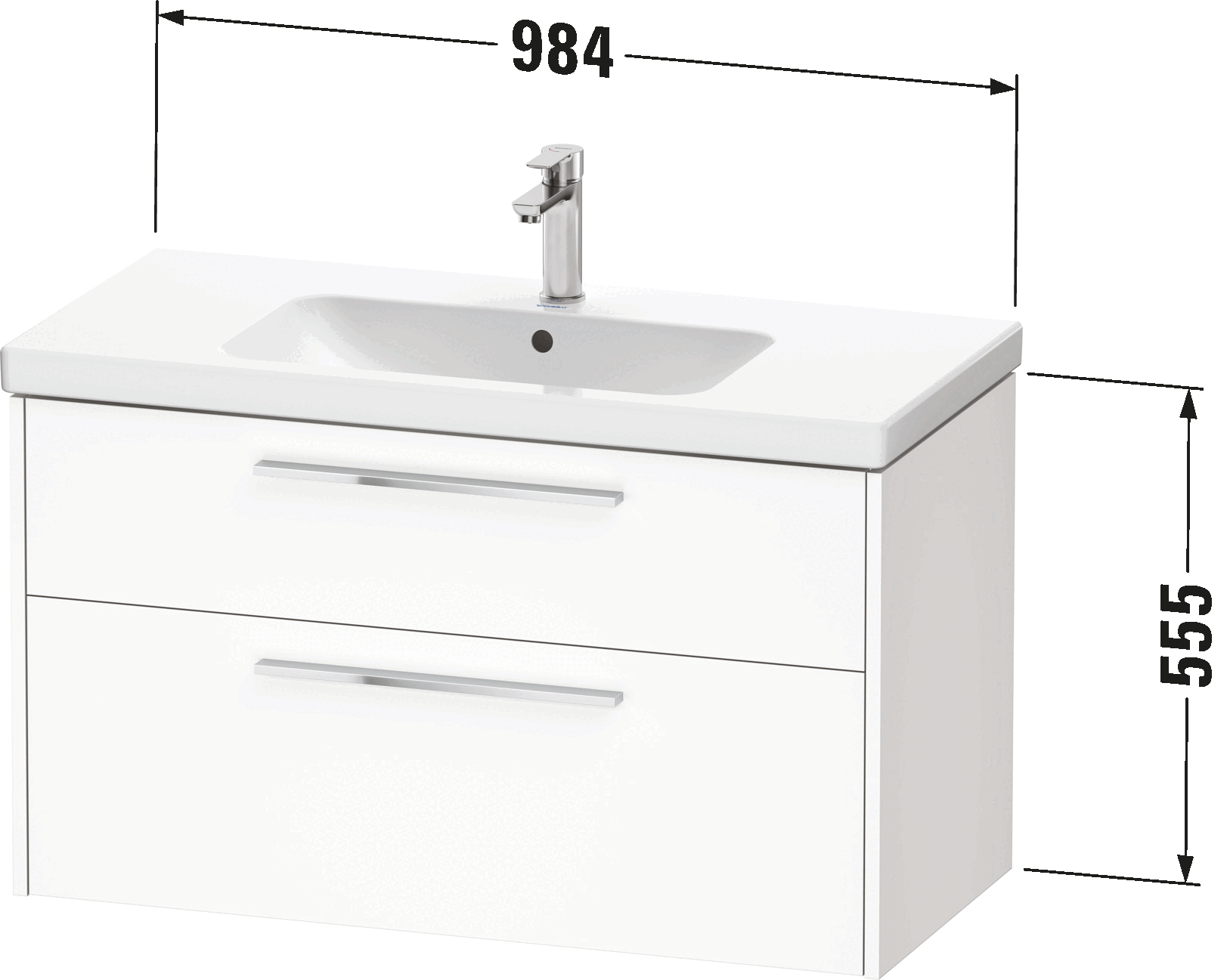 Vanity unit wall-mounted, DC4673