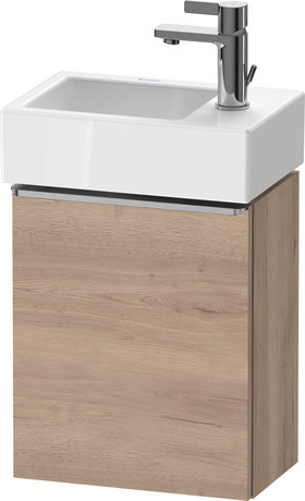 Vanity unit wall-mounted, DE4218R70550000 Marbled Oak Matt, Decor, Handle Stainless steel