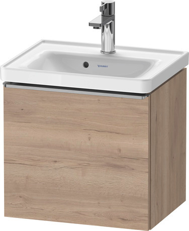 Vanity unit wall-mounted, DE4248070550000 Marbled Oak Matt, Decor, Handle Stainless steel