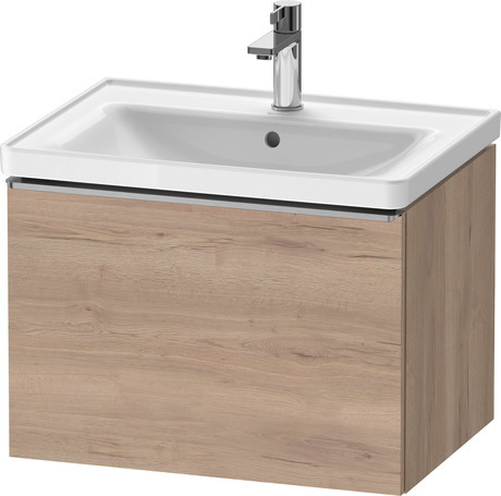 Vanity unit wall-mounted, DE4254070550000 Marbled Oak Matt, Decor, Handle Stainless steel