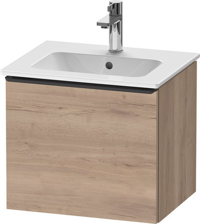 Vanity unit wall-mounted, DE42600BD550000 Marbled Oak Matt, Decor, Handle Diamond black