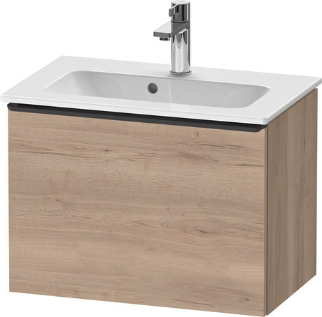 Vanity unit wall-mounted, DE42680BD550000 Marbled Oak Matt, Decor, Handle Diamond black