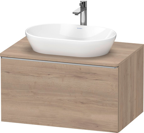 Console vanity unit wall-mounted, DE4947070550000 Marbled Oak Matt, Decor, Handle Stainless steel