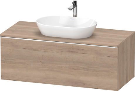 Console vanity unit wall-mounted, DE4949010550000 Marbled Oak Matt, Decor, Handle Chrome