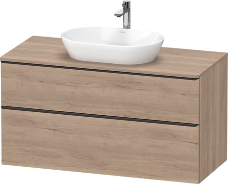 Console vanity unit wall-mounted, DE49690BD550000 Marbled Oak Matt, Decor, Handle Diamond black