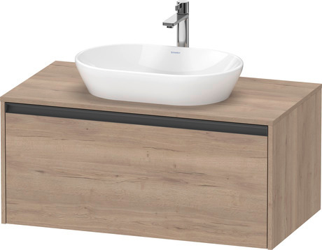 Console vanity unit wall-mounted, K24886055550000 Marbled Oak Matt, Decor