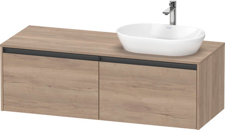 Console vanity unit wall-mounted, K24888R55550000 Marbled Oak Matt, Decor