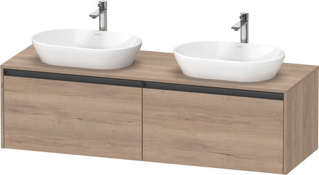 Console vanity unit wall-mounted, K24889B55550000 Marbled Oak Matt, Decor