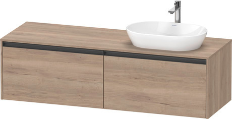 Console vanity unit wall-mounted, K24889R55550000 Marbled Oak Matt, Decor