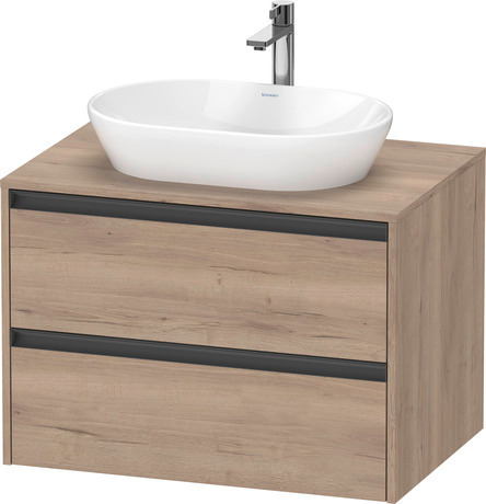 Console vanity unit wall-mounted, K24895055550000 Marbled Oak Matt, Decor