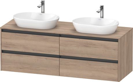 Console vanity unit wall-mounted, K24899B55550000 Marbled Oak Matt, Decor